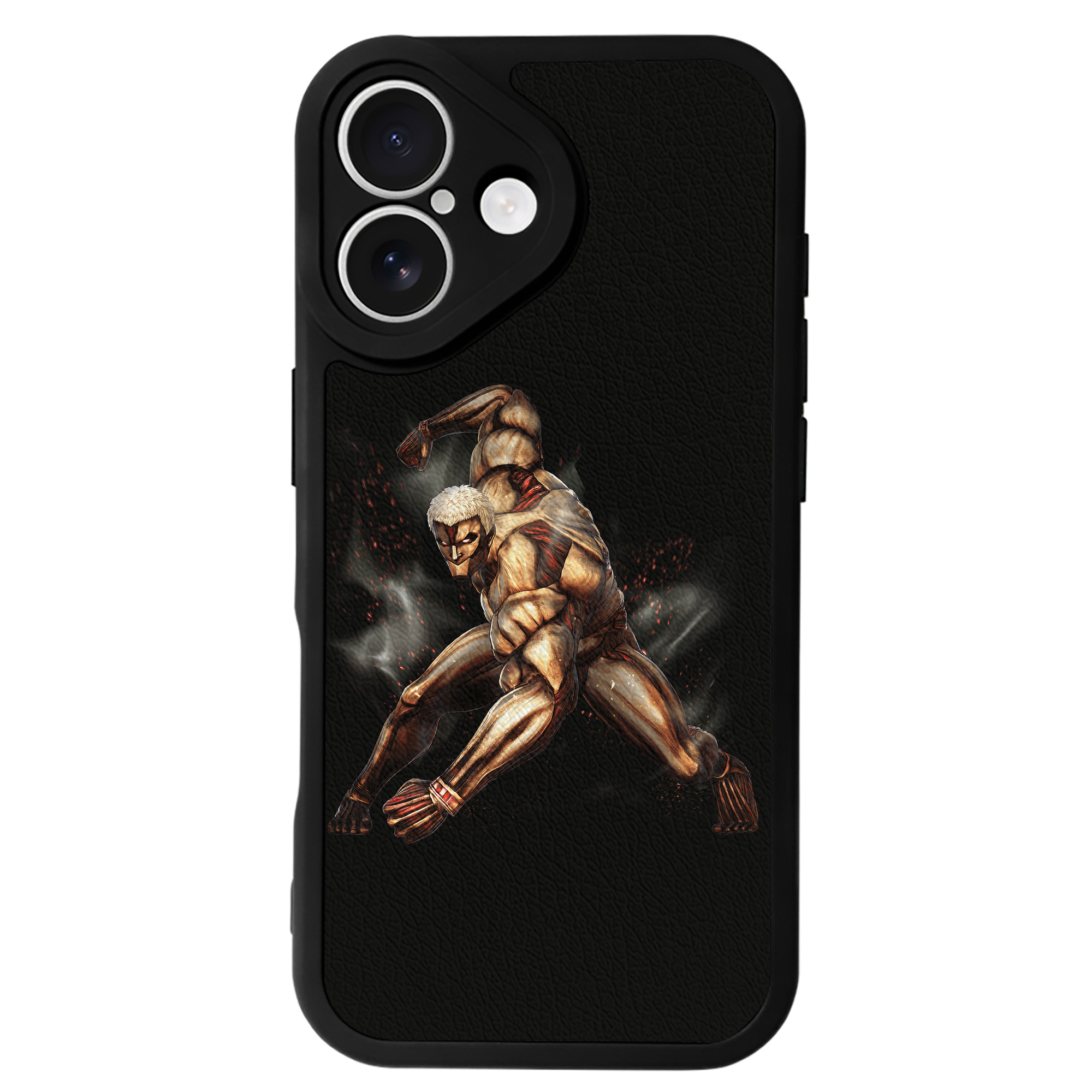 （画像用） 進撃の巨人 Attack on Titan 【iPhone 16シリーズ対応】シリコンスマホケース（レザー調） 材質：シリコン